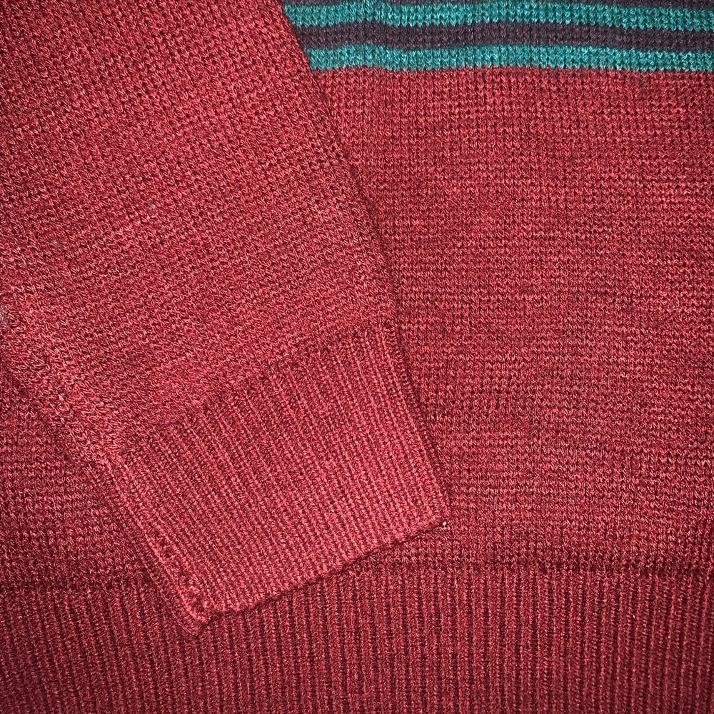 Mens Holiday Aztecs Print Knit Sweater - Picture 6 of 6